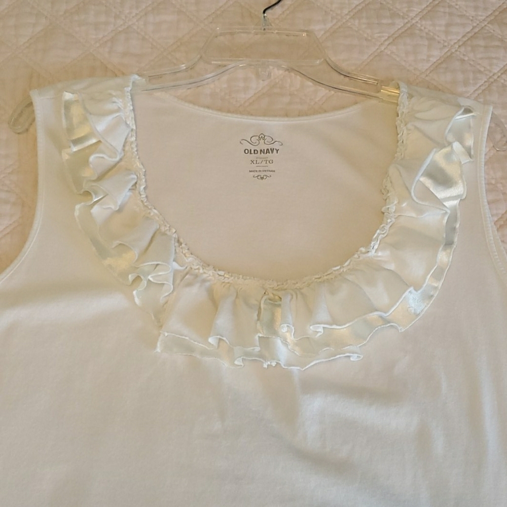 Old Navy ruffle neck tank